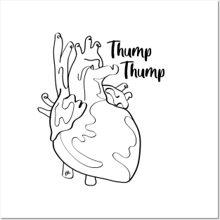 Thump Thump on white Posters and Art